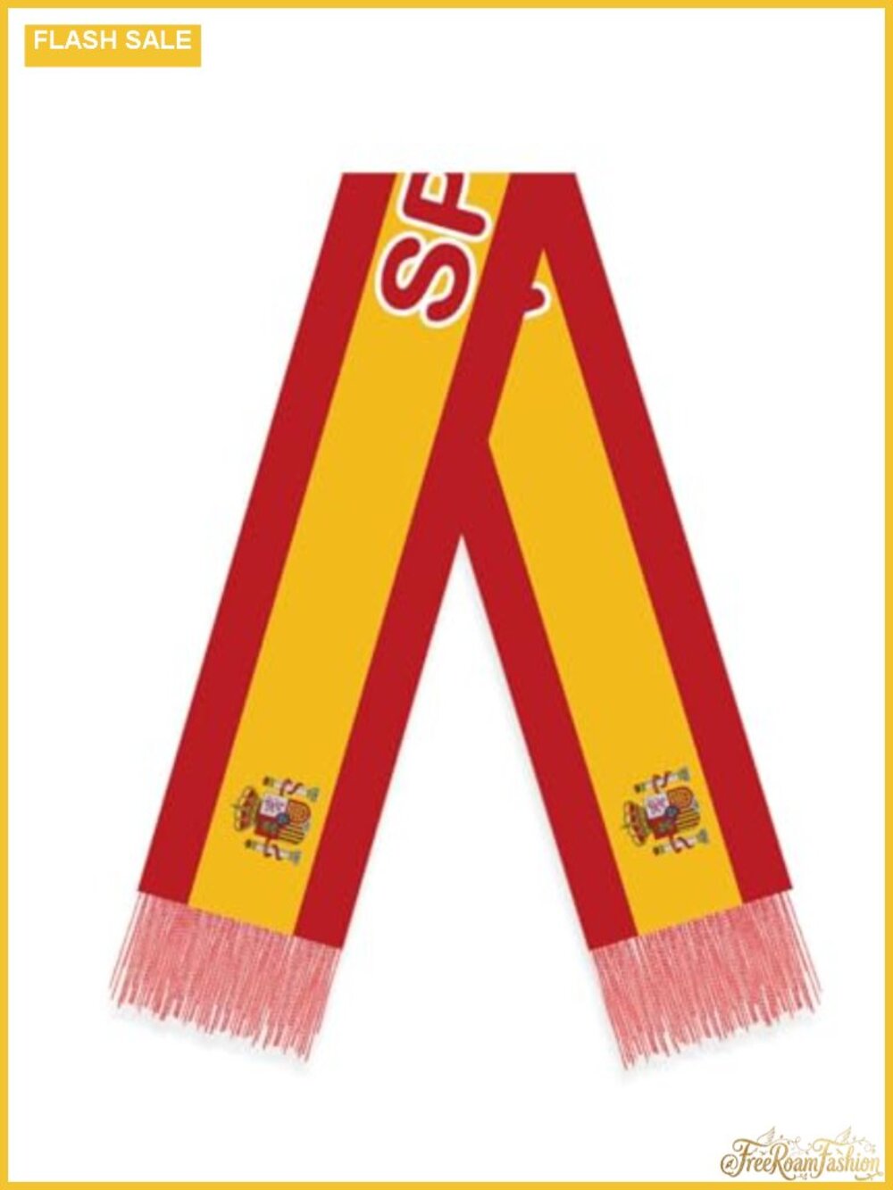 Spain Flag Scarf 5FT Long Velvet Spanish Shawl Parade Graduation Banner